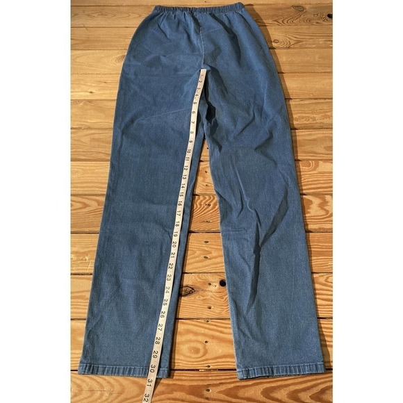 NEW Denim & Co Side Pockets Stretch Waist Pants XS Tall Women’s Blue - Picture 6 of 9